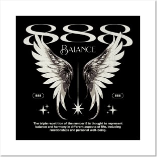 Angel Number 888 Balance Posters and Art
